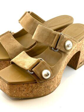 BRAND NEW JIMMY CHOO FAIENCE SUEDE PLATFORM SANDALS